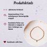 Armband mit Herz aus Hämatit in Roségold – Persönliches Geschenk
