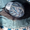 Projektbeutel/Projekttasche blaue Sterne