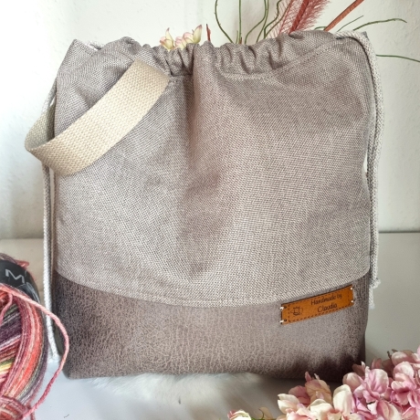 Projektbeutel/Projekttasche Sand