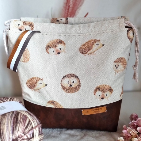 Projektbeutel/Projekttasche Igel