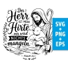 Druckdatei, SVG EPS PNG, Der Herr ist mein Hirte, Psalm 23 1