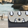 Geldbörse/Geldbeutel/Portemonnaie/ klein /mini /Pinguin/beige