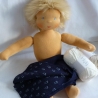 Stoffpuppe nach Art der Waldorfpuppe. Junge, blond