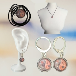 Schmuckset mit Motivstein