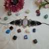Makramee Armband mit Rosenquarz