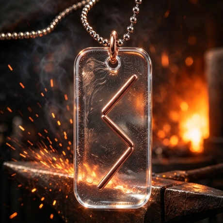 Sowilo Amulett – Sonnenrune Kupfer | UV-Harz | Runic Collection