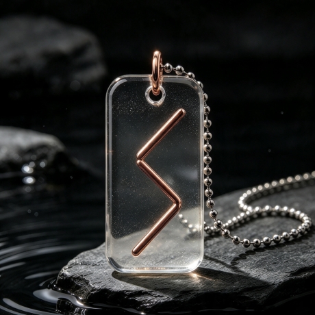 Sowilo Amulett – Sonnenrune Kupfer | UV-Harz | Runic Collection