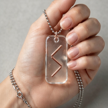 Sowilo Amulett – Sonnenrune Kupfer | UV-Harz | Runic Collection