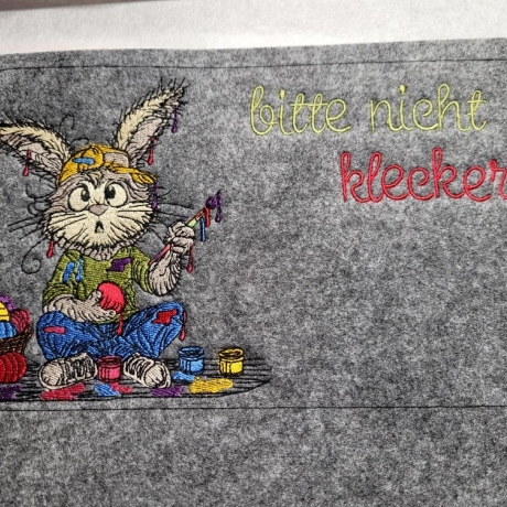 wer kleckst denn da so rum? - Größe 17,68 x 17,40 cm