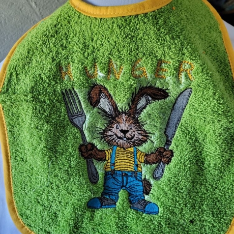 hungriger Hase - 11.76x12.12 cm