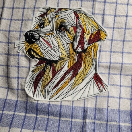 Golden Retriever - 13.77 x 13.60 cm