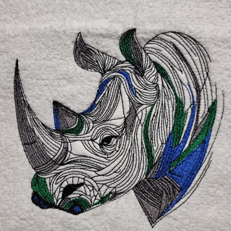 Nashorn - 13.66 x 12.58 cm