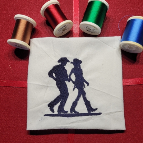 Silhouette Line Dance - 9,39 x 9,79 cm