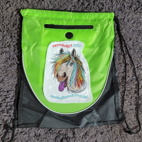 Crazy Horse - MIT Spruch  - Größe 12.85x19.76 cm