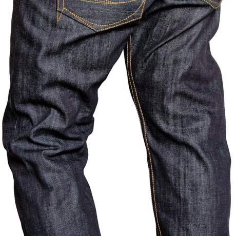 Herren Jeans ICONIC CUFF mit bernsteingelben Nähten 