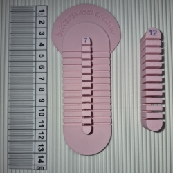 Regenbogen Schablone für Bögen aus Polymer Clay - 2 Editionen