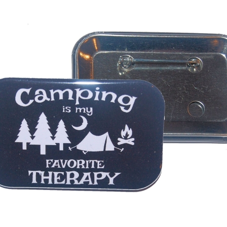 Button Rechteckig groß Camping Wohnmobil Camper 