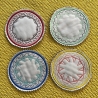 Schiffe Untersetzer Glasdeckel 4 Motive ITH Stickdatei Ø10 cm
