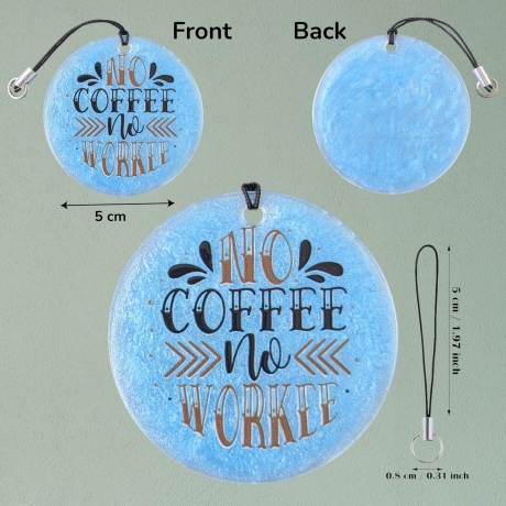 Anhänger No Coffee No Workee