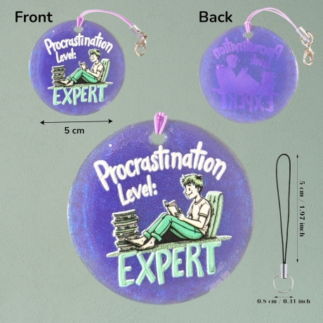 Anhänger Procrastination Level: Expert