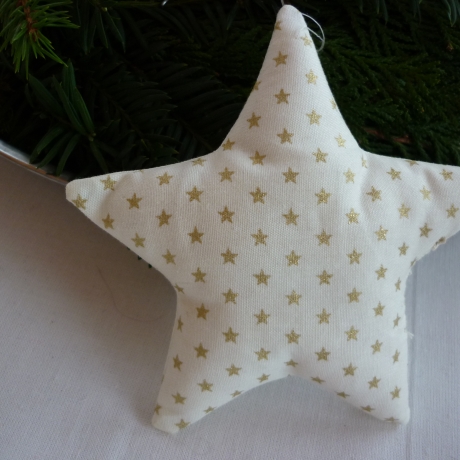 Stoffstern weiss