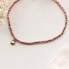 Armband mit Herz aus Hämatit in Roségold – Persönliches Geschenk