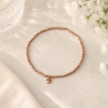 Armband mit Herz aus Hämatit in Roségold – Persönliches Geschenk