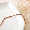 Hämatit Armband Perlen roségold schlicht & elastisch