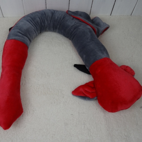 Bettschlange Drache, Puckschnecke, Bettrolle, Wickeltischrolle