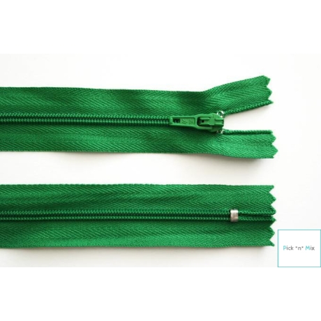 3x Reißverschluss 20 cm nicht teilbar Grün