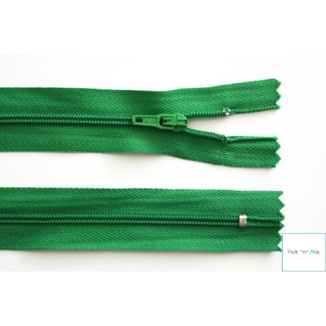 3x Reißverschluss 20 cm nicht teilbar Grün