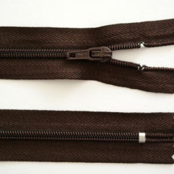 3x Reißverschluss 20 cm nicht teilbar Dunkelbraun