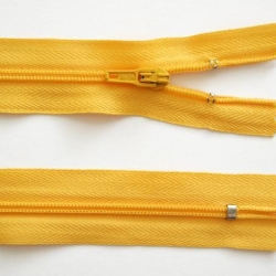 3x Reißverschluss 20 cm nicht teilbar Gelb