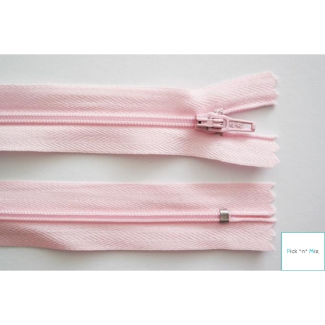 3x Reißverschluss 20 cm nicht teilbar Rosa