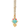 Kette Charm Koi Fisch vergoldet mit Emaille