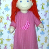 Puppenkleidung Nachthemd rosa passend für Puppen 38 cm Neu
