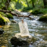 Buddha Amulett m. Schimmer handgefertigt Harz | Lumina Collection
