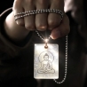 Buddha Amulett m. Schimmer handgefertigt Harz | Lumina Collection