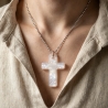 Glow Kreuz Amulett – Blau leuchtender Anhänger| Lumina Collection
