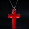 Thermochrom Kreuz-Amulett Rot-Orange-Gelb Temperatur-Farbwechsel 