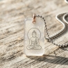 Buddha Amulett m. Schimmer handgefertigt Harz | Lumina Collection