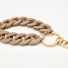 Schlüsselanhänger mit Karabiner Beige