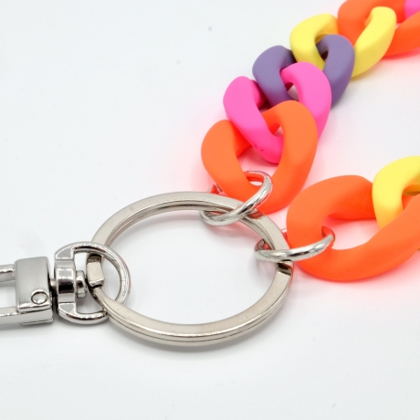 Schlüsselanhänger mit Karabiner Bunt