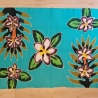 Wickelrock Blumen + Sarongschnalle, 115x165 cm, neu