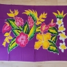Wickelrock Blumen + Sarongschnalle, 115x165 cm, neu