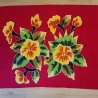 Wickelrock Blumen + Sarongschnalle, 115x165 cm, neu