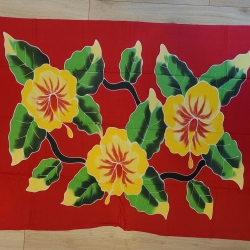 Wickelrock Flower/Blumen Handarbeit Bali, fransenlos