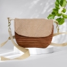 kleine Umhängetasche Damen/Clutch/Handtasche/braun beige Tasche