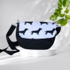 kleine Umhängetasche Damen/Clutch/Handtasche/Hund/Gassitasche