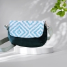 kleine Umhängetasche Damen/grüne Cord Tasche/Clutch/Handtasche